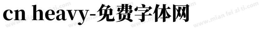 cn heavy字体转换